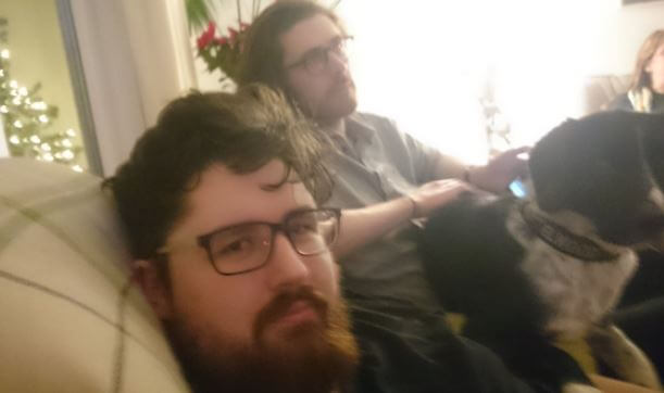 Jon Hozier Byrne with his brother Hozier.
